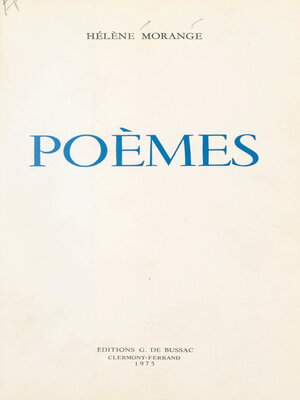 cover image of Poèmes